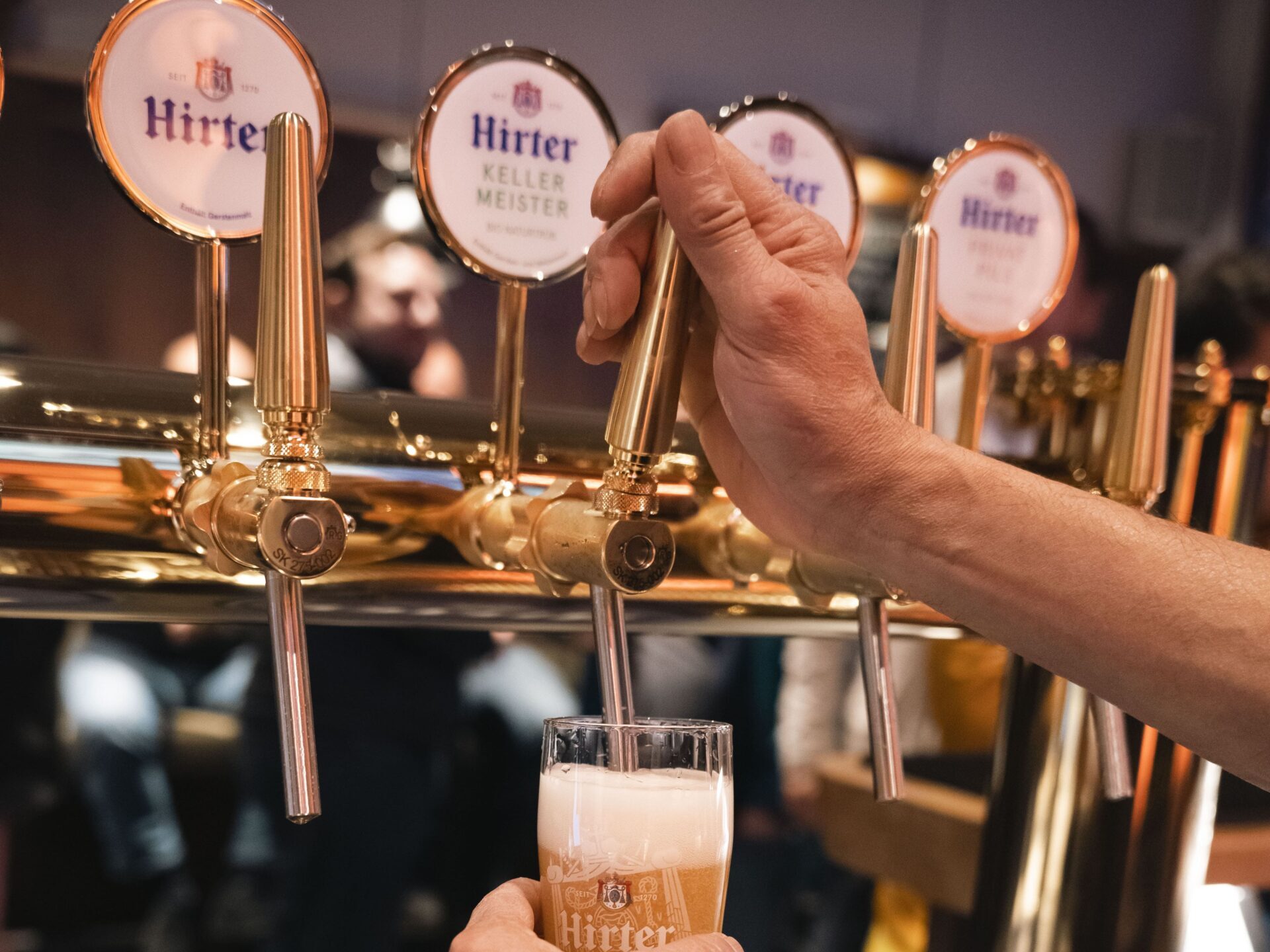 Zapfanlage mit Hirter Bier